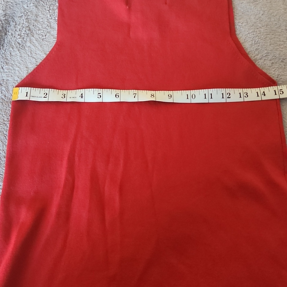 JOSEPH A Red Sleeveless Women's Top Size Small - Picture 4 of 5
